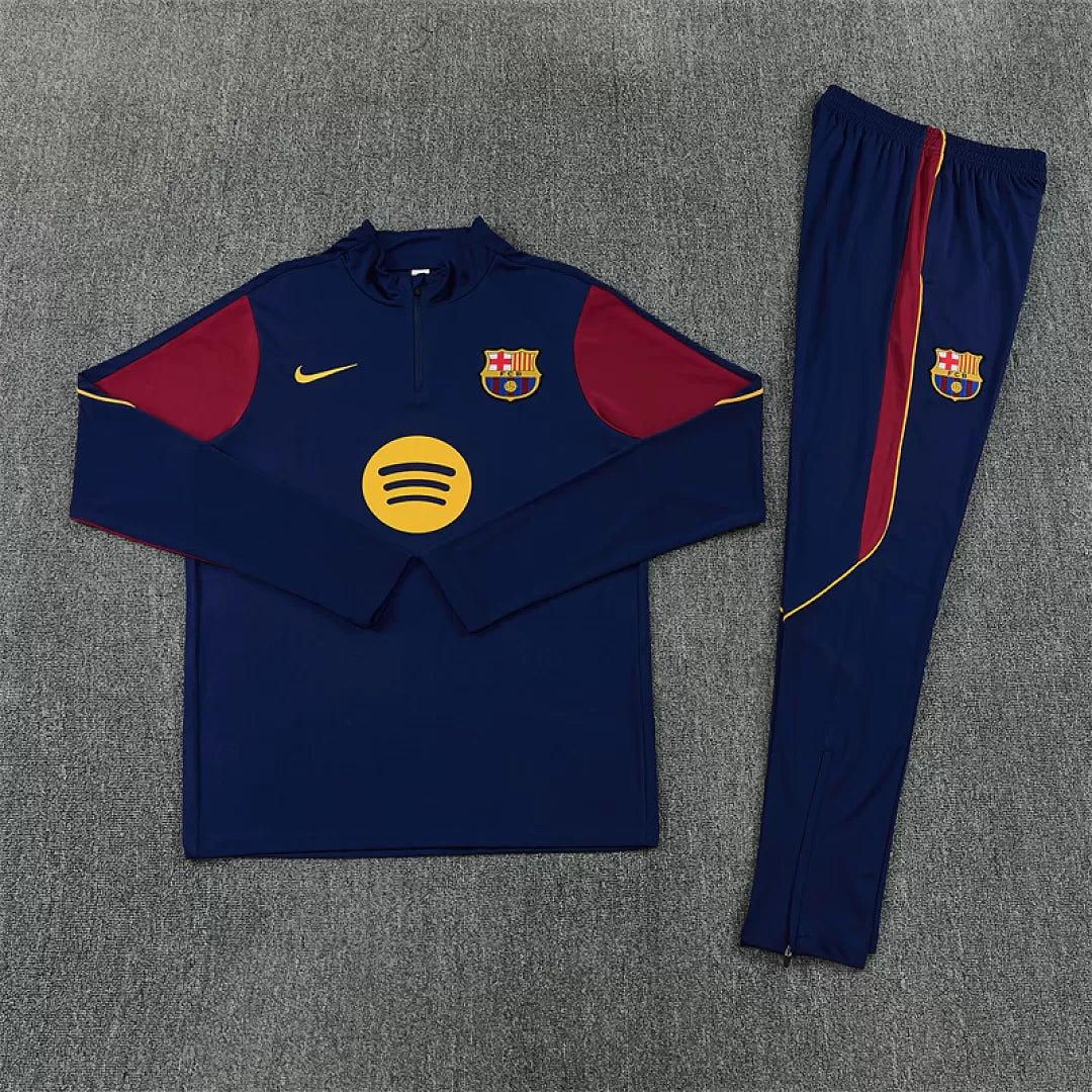 Tuta Barcelona 26/27 Uomo Blu Navy | Tuta da Calcio - CalcioVivo