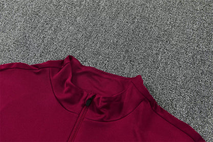 Tuta Barcelona 26/27 Uomo Bordeaux e Blu Navy | Tuta da Calcio - CalcioVivo