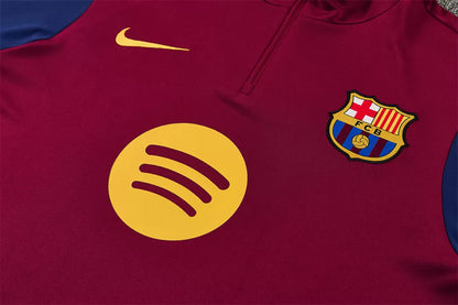 Tuta Barcelona 26/27 Uomo Bordeaux e Blu Navy | Tuta da Calcio - CalcioVivo