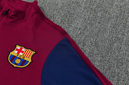 Tuta Barcelona 26/27 Uomo Bordeaux e Blu Navy | Tuta da Calcio - CalcioVivo