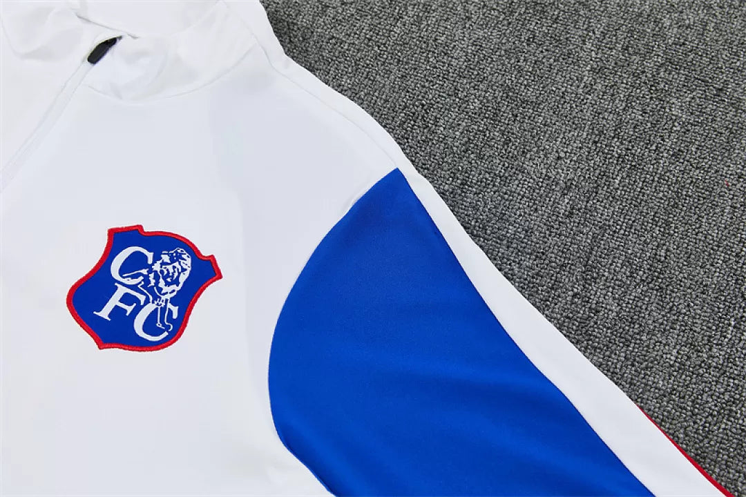Tuta Chelsea 26/27 Uomo Bianco e Blu | Tuta da Calcio - CalcioVivo