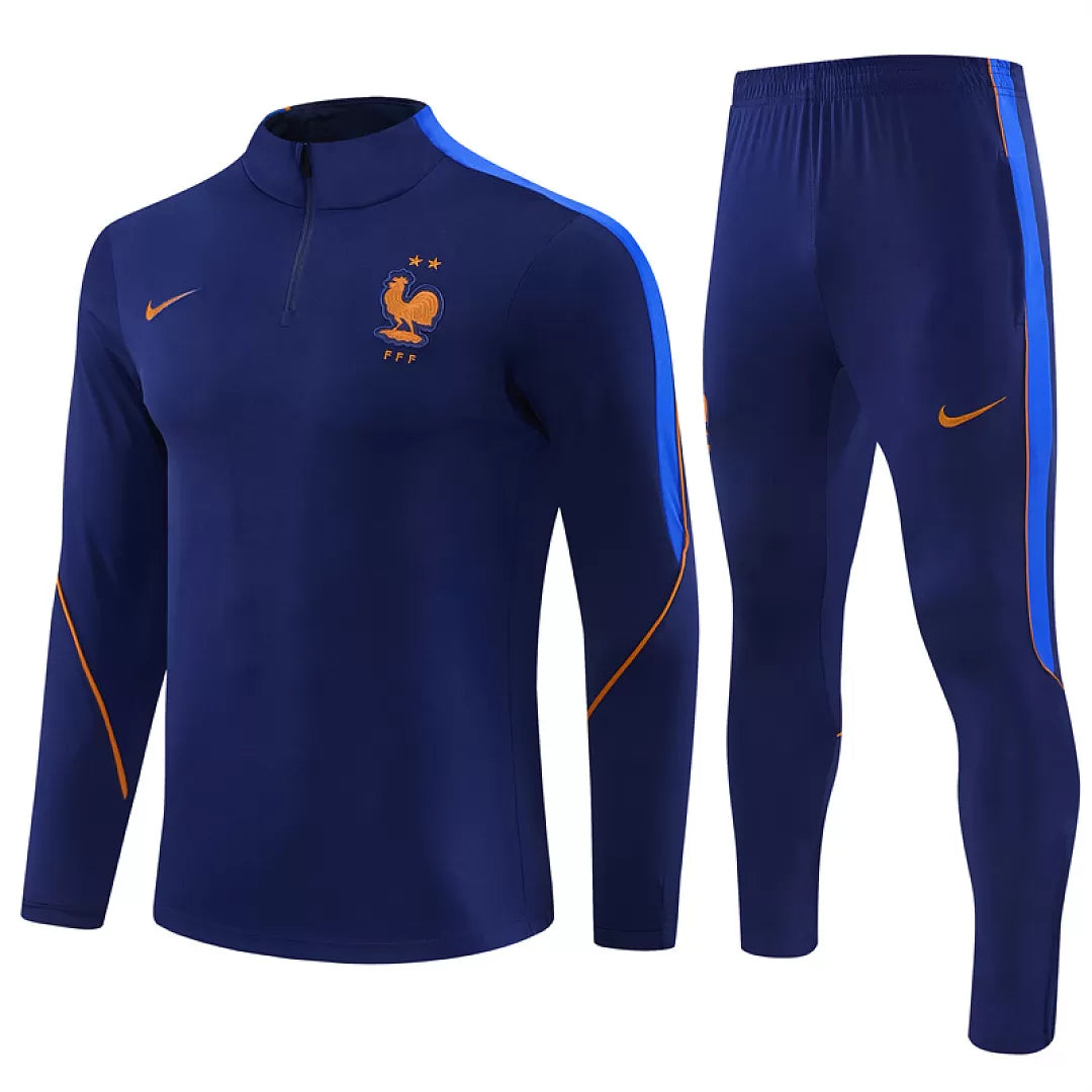 Tuta Francia 26/27 Uomo Blu Navy | Tuta da Calcio - CalcioVivo