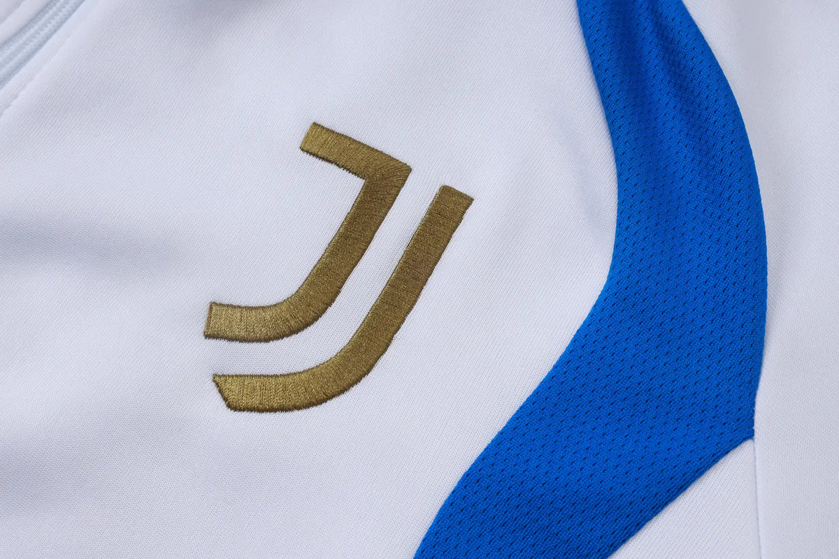 Tuta Full-zip Juventus 26/27 Uomo Bianco e Blu | Tuta da Calcio - CalcioVivo