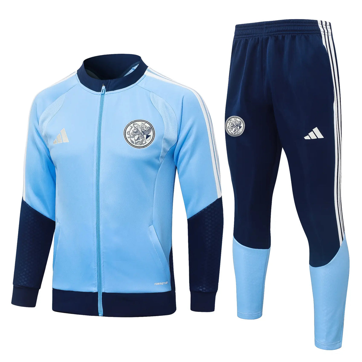 Tuta Full-zip Ajax 26/27 Uomo Azzurro e Blu Navy | Tuta da Calcio - CalcioVivo
