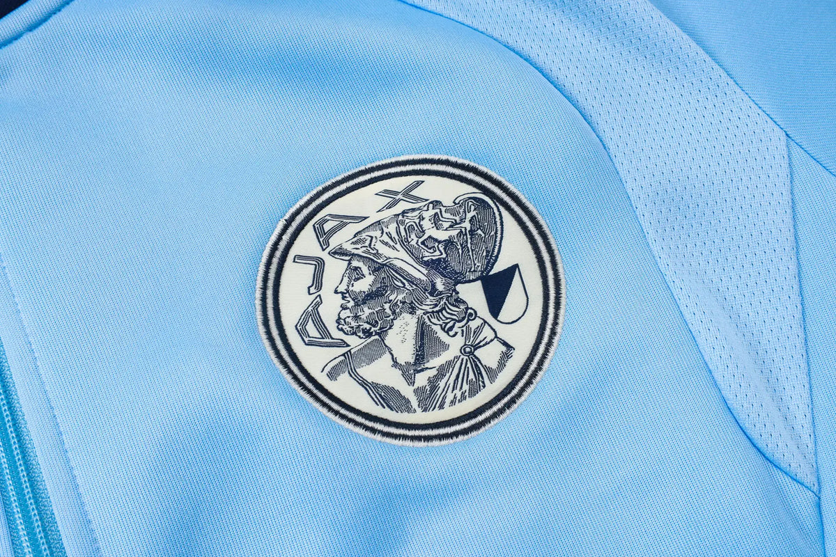 Tuta Full-zip Ajax 26/27 Uomo Azzurro e Blu Navy | Tuta da Calcio - CalcioVivo