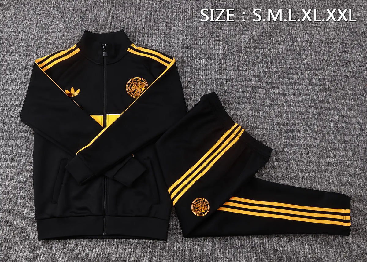 Tuta Full-zip Ajax 26/27 Uomo Nero | Tuta da Calcio - CalcioVivo