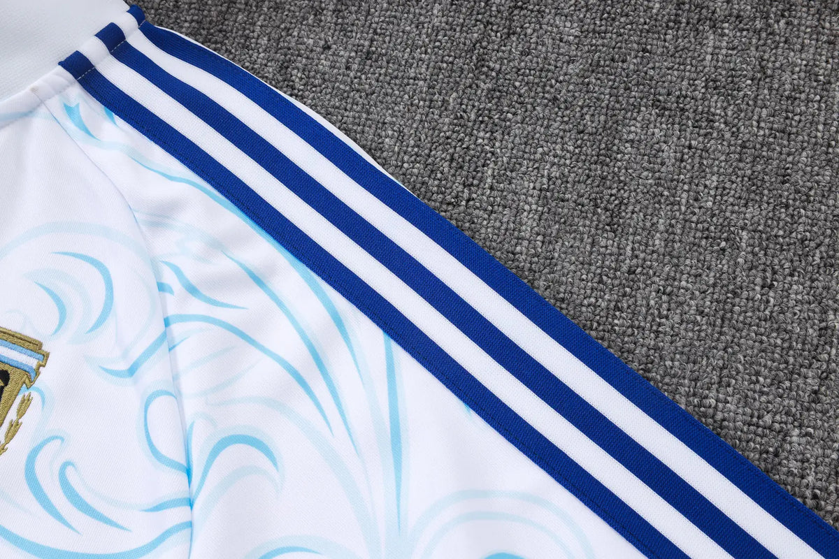 Tuta Full-zip Argentina 26/27 Uomo Bianco e Nero | Tuta da Calcio - CalcioVivo