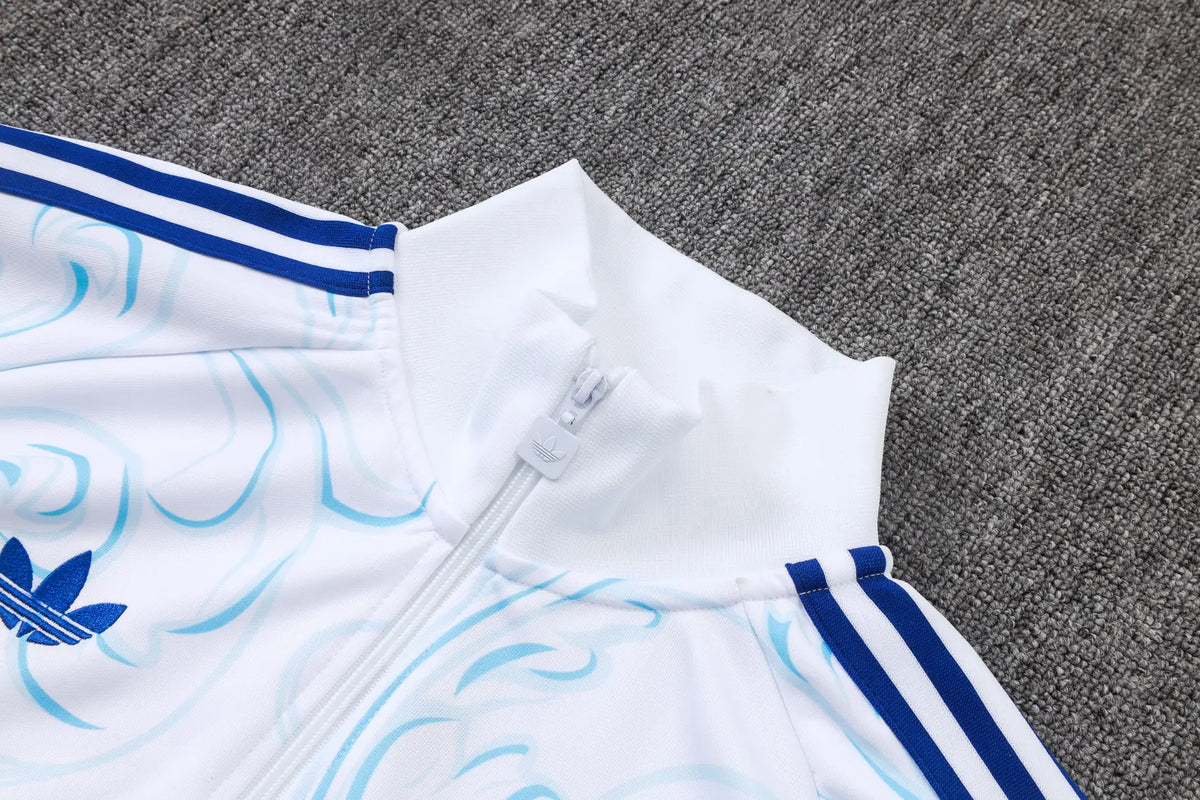 Tuta Full-zip Argentina 26/27 Uomo Bianco e Nero | Tuta da Calcio - CalcioVivo