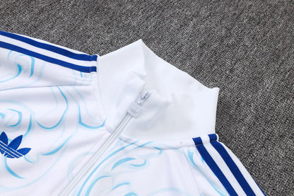 Tuta Full-zip Argentina 26/27 Uomo Bianco e Nero | Tuta da Calcio - CalcioVivo