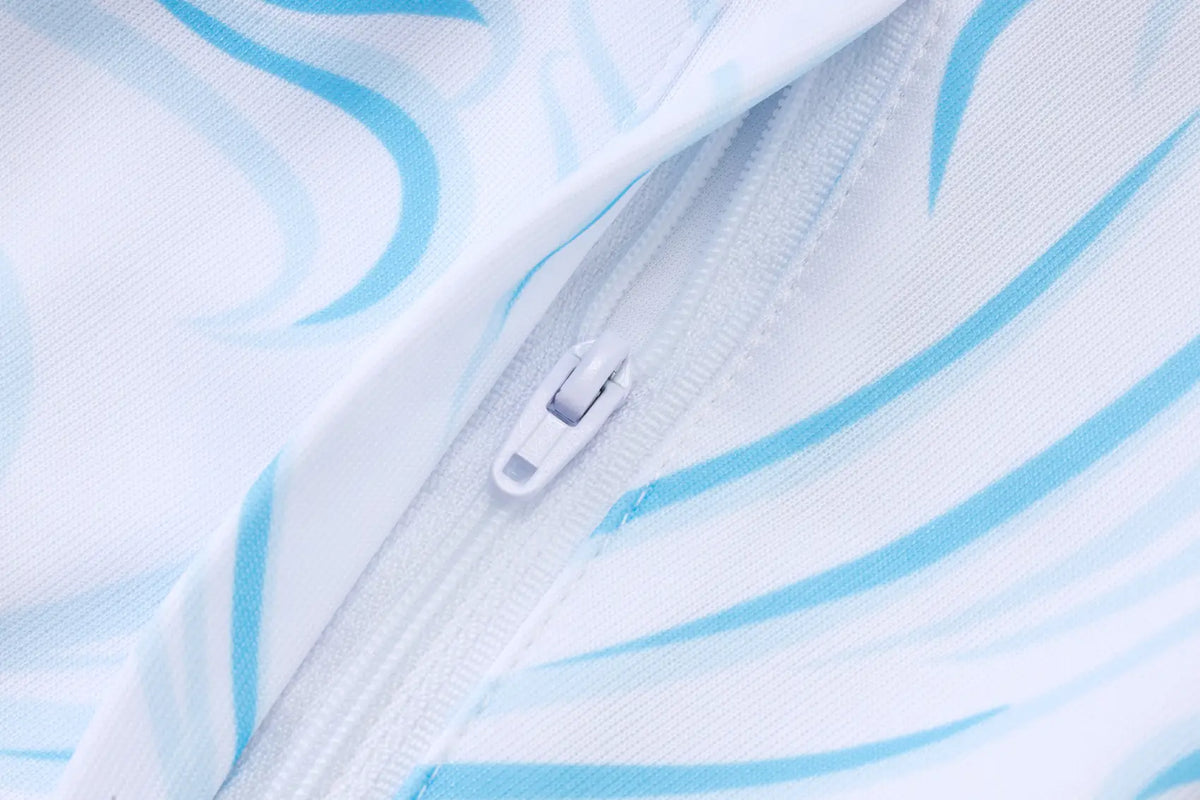 Tuta Full-zip Argentina 26/27 Uomo Bianco e Nero | Tuta da Calcio - CalcioVivo