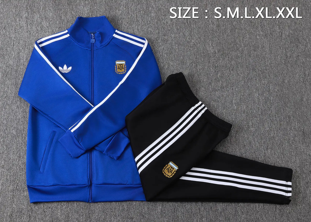 Tuta Full-zip Argentina 26/27 Uomo Blu Royal | Tuta da Calcio - CalcioVivo