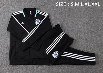 Tuta Full-zip Argentina 26/27 Uomo Nero | Tuta da Calcio - CalcioVivo