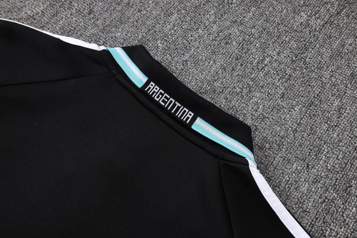 Tuta Full-zip Argentina 26/27 Uomo Nero | Tuta da Calcio - CalcioVivo