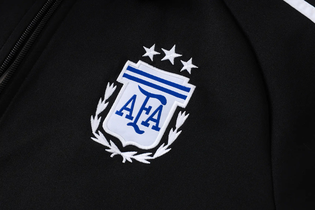 Tuta Full-zip Argentina 26/27 Uomo Nero | Tuta da Calcio - CalcioVivo