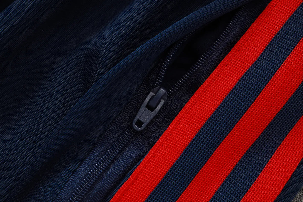 Tuta Full-zip Arsenal 26/27 Uomo Rosso/Blu Navy/Bianco | Tuta da Calcio - CalcioVivo