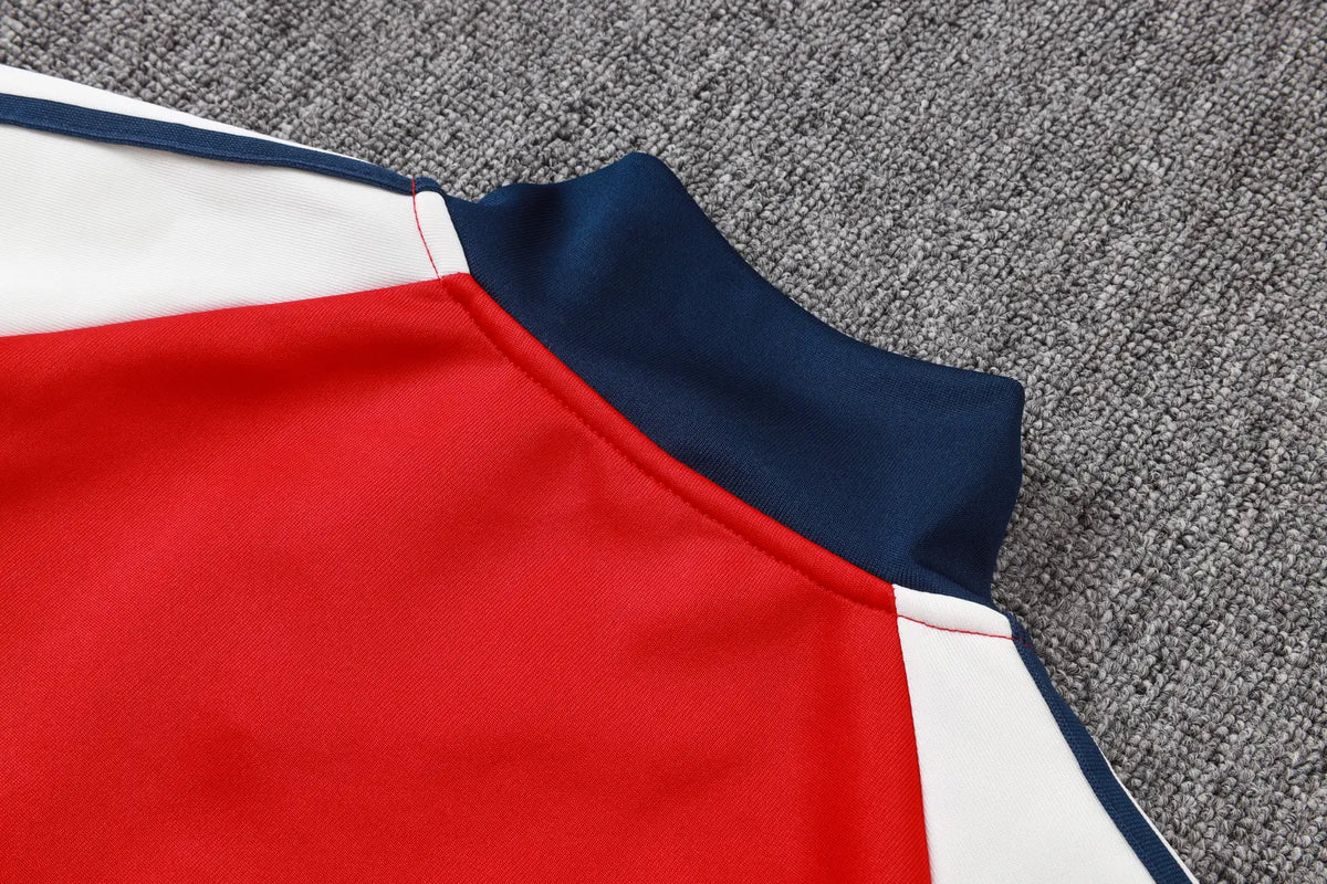 Tuta Full-zip Arsenal 26/27 Uomo Rosso/Blu Navy/Bianco | Tuta da Calcio - CalcioVivo