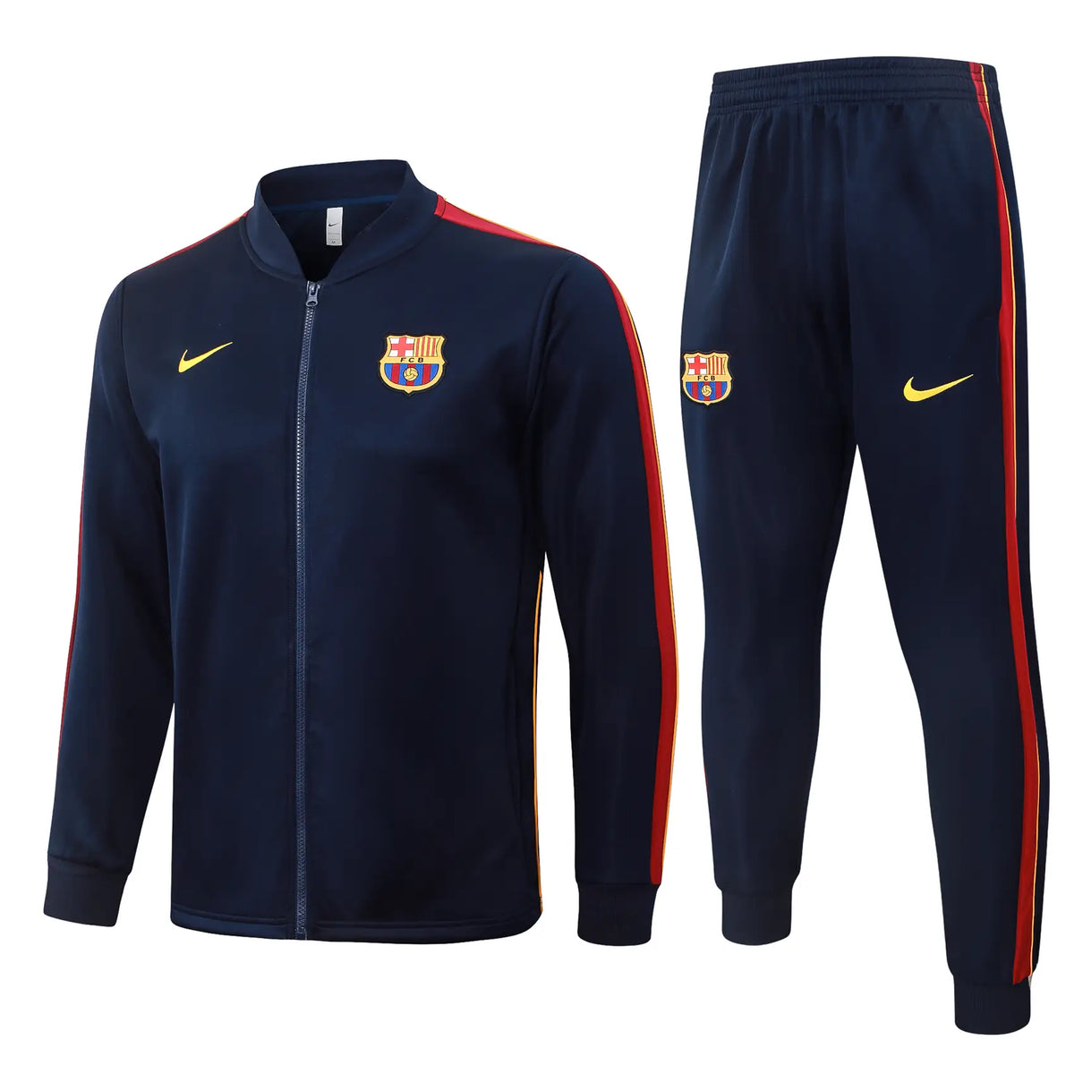 Tuta Full-zip Barcelona 26/27 Uomo Blu Navy | Tuta da Calcio - CalcioVivo
