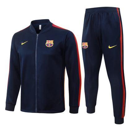 Tuta Full-zip Barcelona 26/27 Uomo Blu Navy | Tuta da Calcio - CalcioVivo
