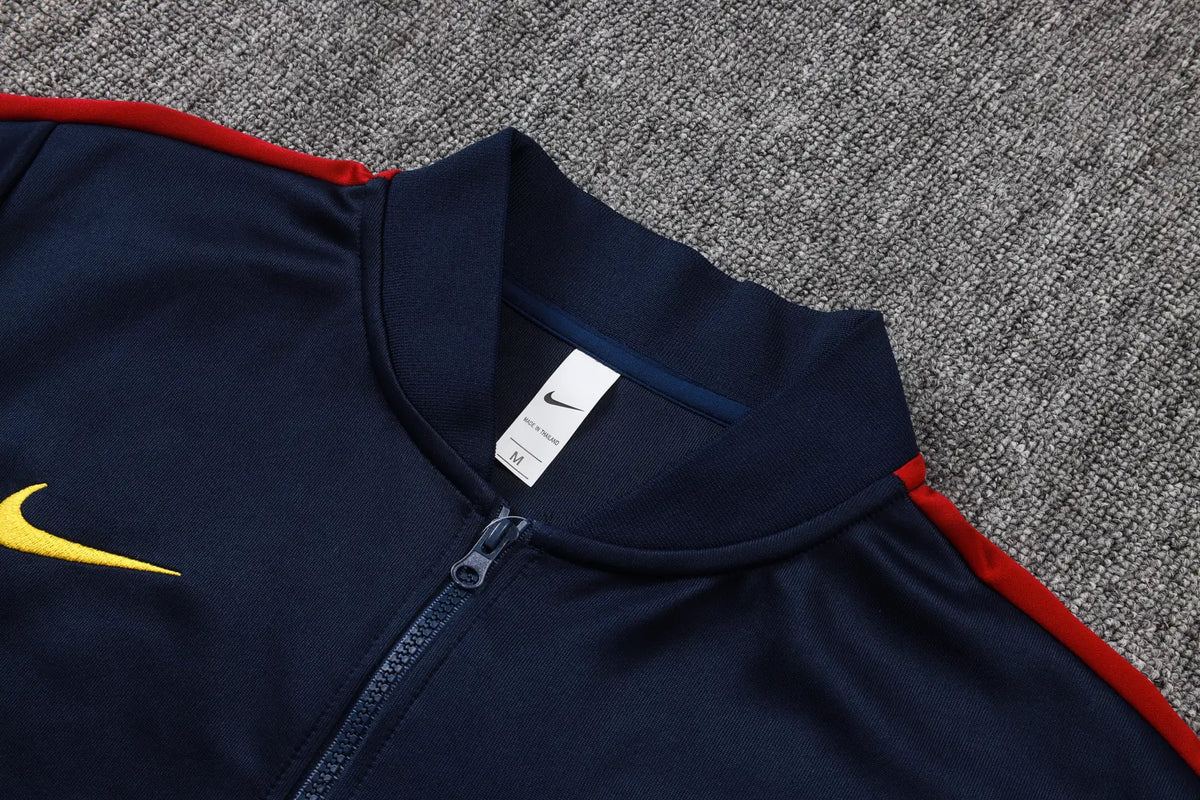 Tuta Full-zip Barcelona 26/27 Uomo Blu Navy | Tuta da Calcio - CalcioVivo