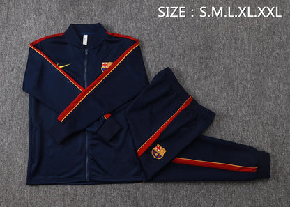 Tuta Full-zip Barcelona 26/27 Uomo Blu Navy | Tuta da Calcio - CalcioVivo