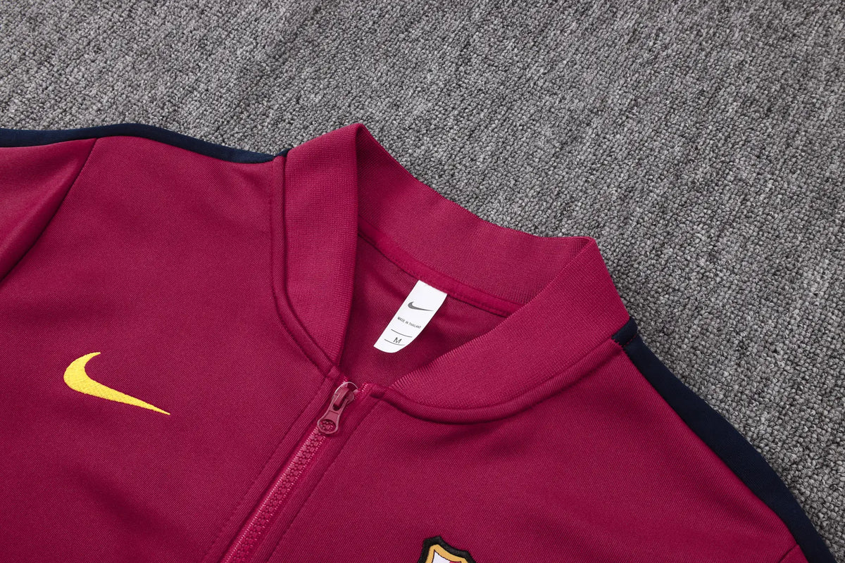 Tuta Full-zip Barcelona 26/27 Uomo Bordeaux e Blu Navy | Tuta da Calcio - CalcioVivo