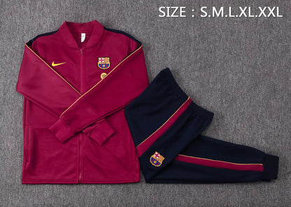 Tuta Full-zip Barcelona 26/27 Uomo Bordeaux e Blu Navy | Tuta da Calcio - CalcioVivo