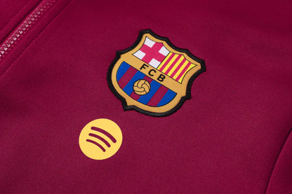 Tuta Full-zip Barcelona 26/27 Uomo Bordeaux e Blu Navy | Tuta da Calcio - CalcioVivo