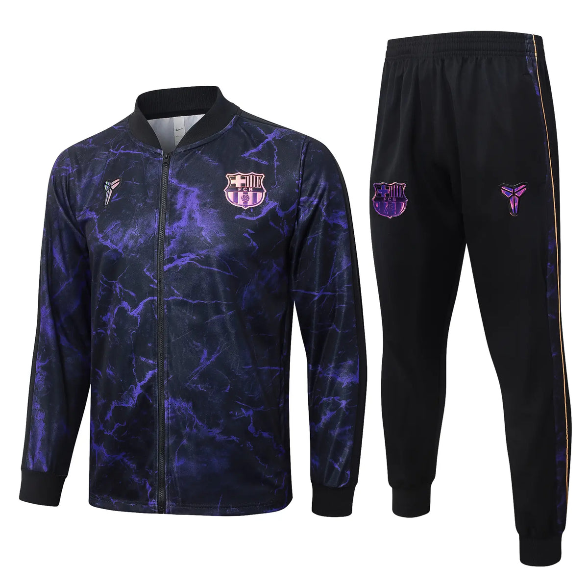 Tuta Full-zip Barcelona 26/27 Uomo Nero/Viola | Tuta da Calcio - CalcioVivo