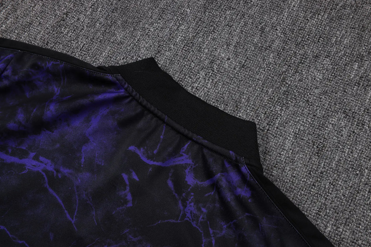 Tuta Full-zip Barcelona 26/27 Uomo Nero/Viola | Tuta da Calcio - CalcioVivo