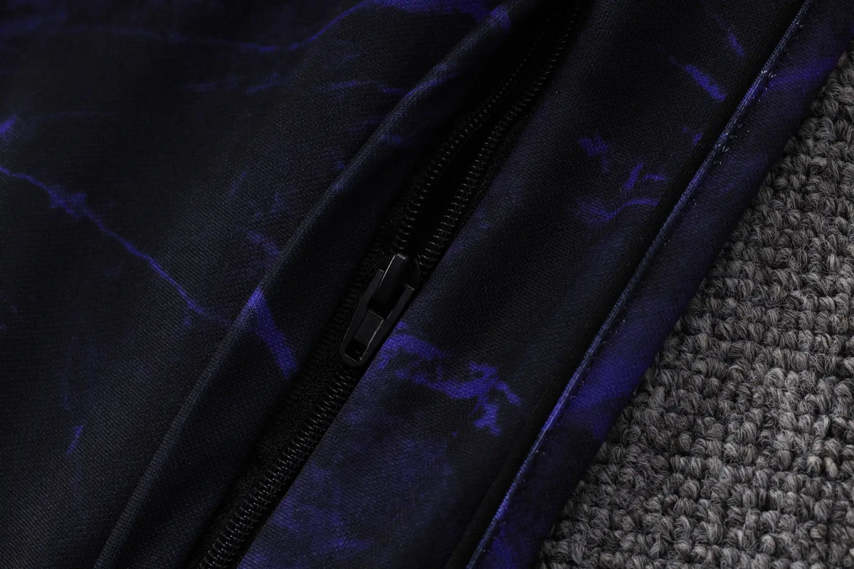 Tuta Full-zip Barcelona 26/27 Uomo Nero/Viola | Tuta da Calcio - CalcioVivo