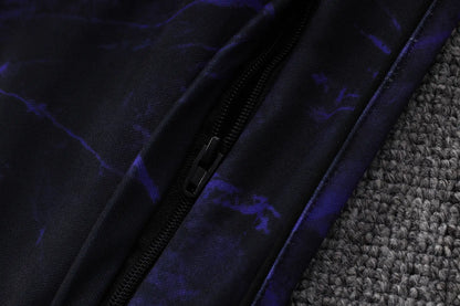 Tuta Full-zip Barcelona 26/27 Uomo Nero/Viola | Tuta da Calcio - CalcioVivo