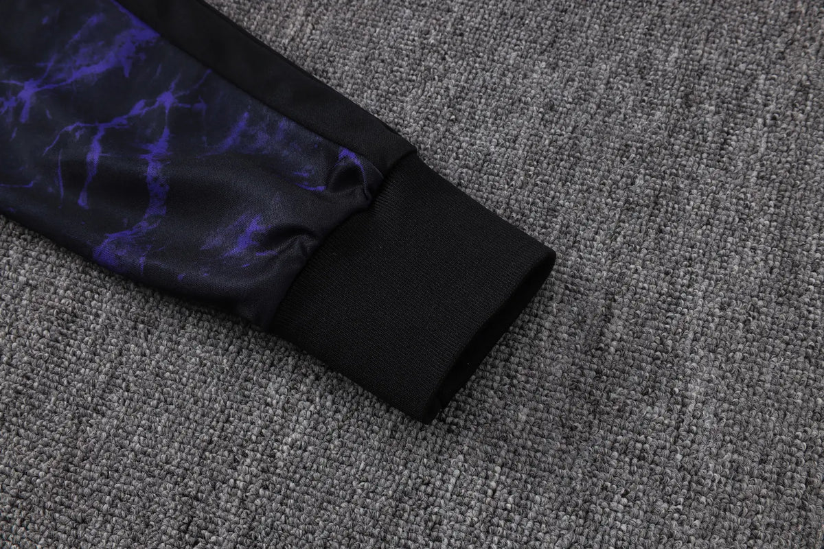Tuta Full-zip Barcelona 26/27 Uomo Nero/Viola | Tuta da Calcio - CalcioVivo