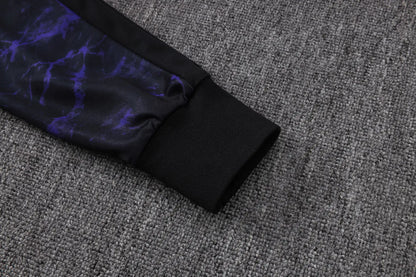 Tuta Full-zip Barcelona 26/27 Uomo Nero/Viola | Tuta da Calcio - CalcioVivo