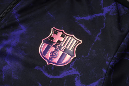 Tuta Full-zip Barcelona 26/27 Uomo Nero/Viola | Tuta da Calcio - CalcioVivo