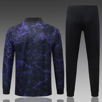 Tuta Full-zip Barcelona 26/27 Uomo Nero/Viola | Tuta da Calcio - CalcioVivo