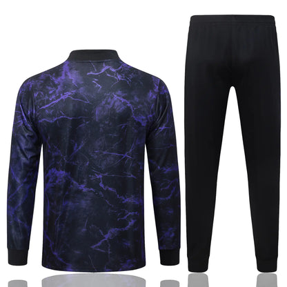 Tuta Full-zip Barcelona 26/27 Uomo Nero/Viola | Tuta da Calcio - CalcioVivo