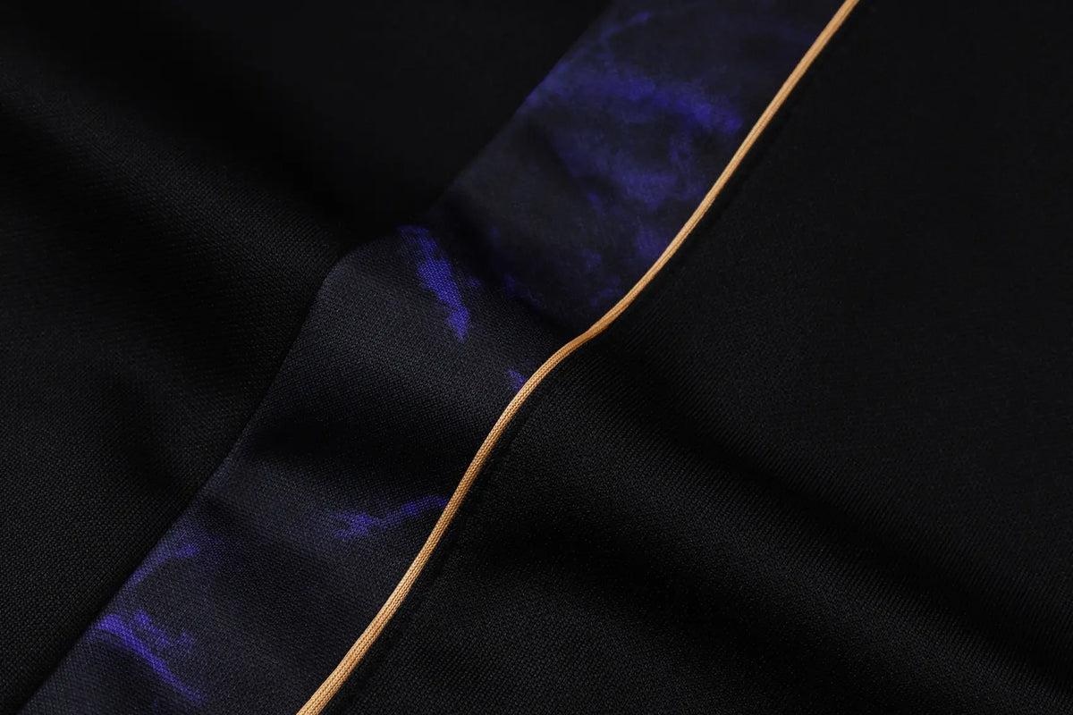 Tuta Full-zip Barcelona 26/27 Uomo Nero/Viola | Tuta da Calcio - CalcioVivo