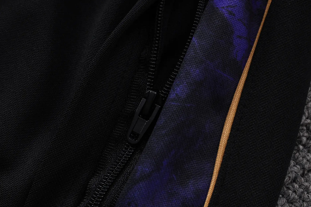 Tuta Full-zip Barcelona 26/27 Uomo Nero/Viola | Tuta da Calcio - CalcioVivo