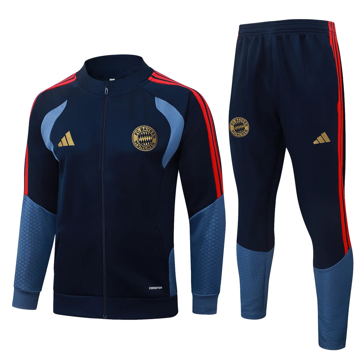 Tuta Full-zip Bayern Munich 26/27 Uomo Blu Navy | Tuta da Calcio - CalcioVivo