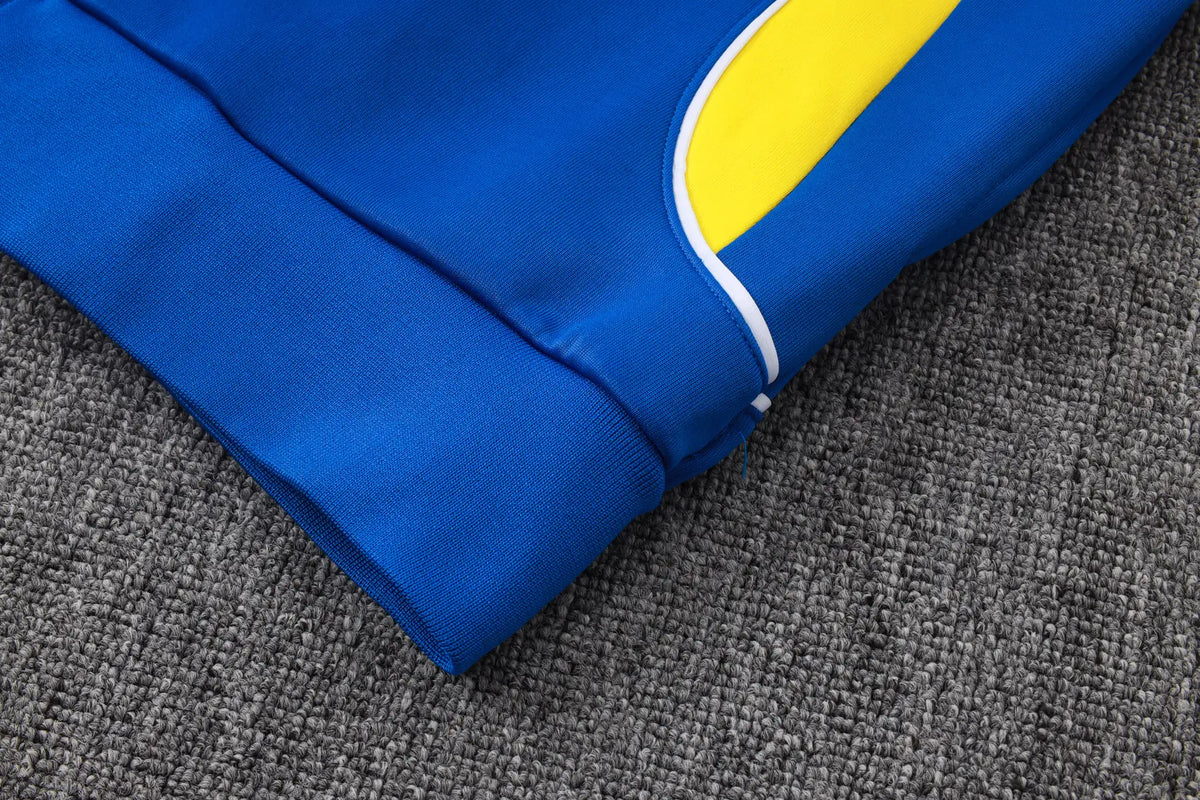 Tuta Full-zip Brasile 26/27 Uomo Blu Reale con inserti Gialli | Tuta da Calcio - CalcioVivo