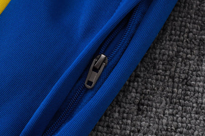 Tuta Full-zip Brasile 26/27 Uomo Blu Reale con inserti Gialli | Tuta da Calcio - CalcioVivo