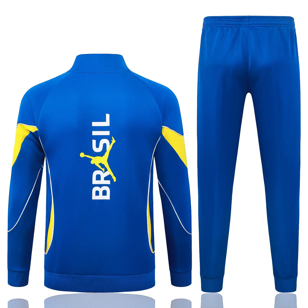 Tuta Full-zip Brasile 26/27 Uomo Blu Reale con inserti Gialli | Tuta da Calcio - CalcioVivo