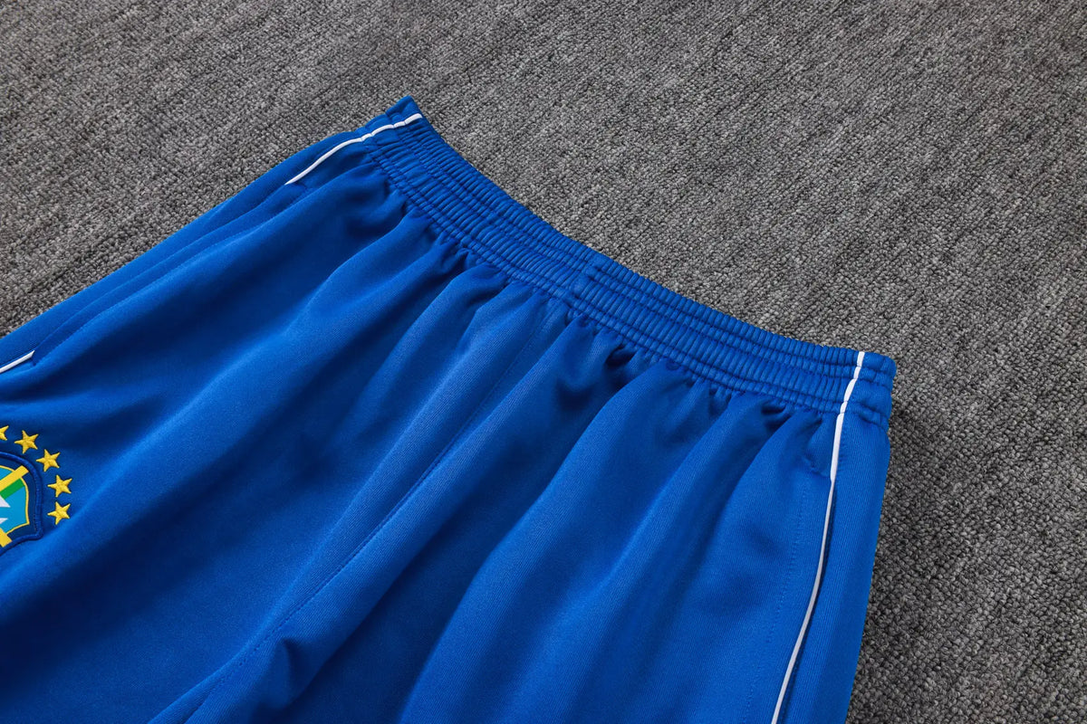 Tuta Full-zip Brasile 26/27 Uomo Blu Reale con inserti Gialli | Tuta da Calcio - CalcioVivo