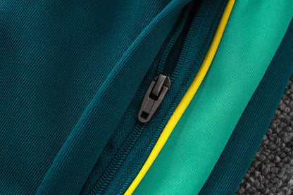Tuta Full-zip Brasile 26/27 Uomo Blu/Verde | Tuta da Calcio - CalcioVivo