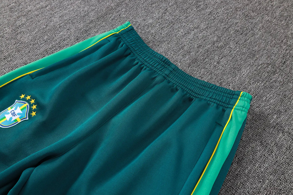 Tuta Full-zip Brasile 26/27 Uomo Blu/Verde | Tuta da Calcio - CalcioVivo