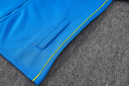 Tuta Full-zip Brasile 26/27 Uomo Blu/Verde | Tuta da Calcio - CalcioVivo