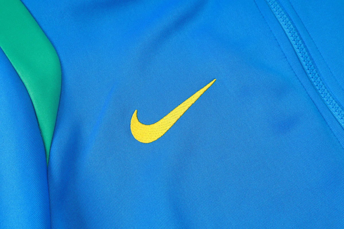 Tuta Full-zip Brasile 26/27 Uomo Blu/Verde | Tuta da Calcio - CalcioVivo