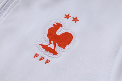 Tuta Full-zip Francia 26/27 Uomo Bianco e Blu | Tuta da Calcio - CalcioVivo