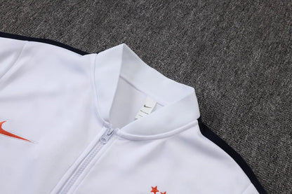 Tuta Full-zip Francia 26/27 Uomo Bianco e Blu | Tuta da Calcio - CalcioVivo