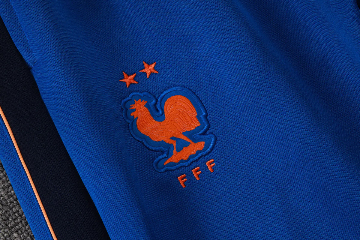 Tuta Full-zip Francia 26/27 Uomo Bianco e Blu | Tuta da Calcio - CalcioVivo